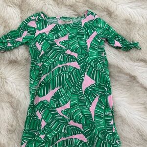 Lilly Pulitzer girls Palm print dress S Small